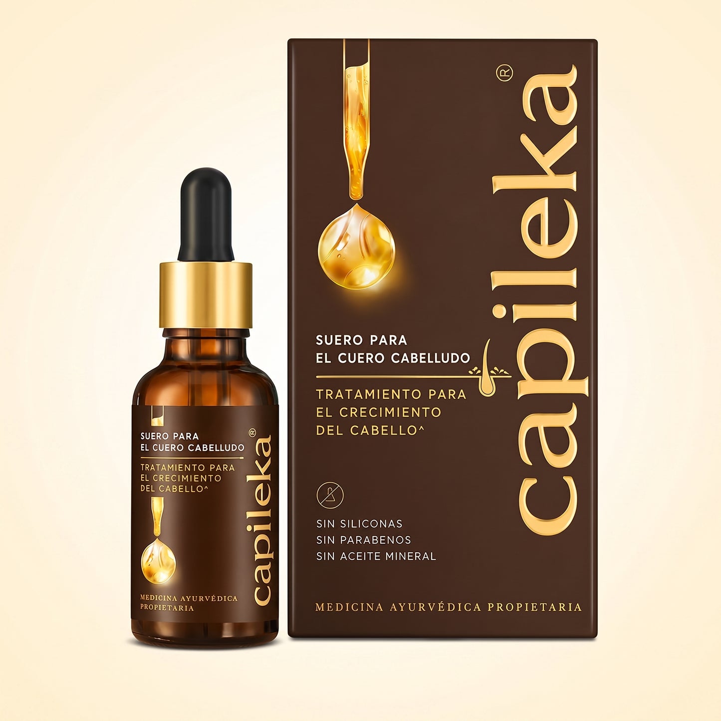 Capileka® Suero Capilar · Tratamiento Ayurvédico 30ml
