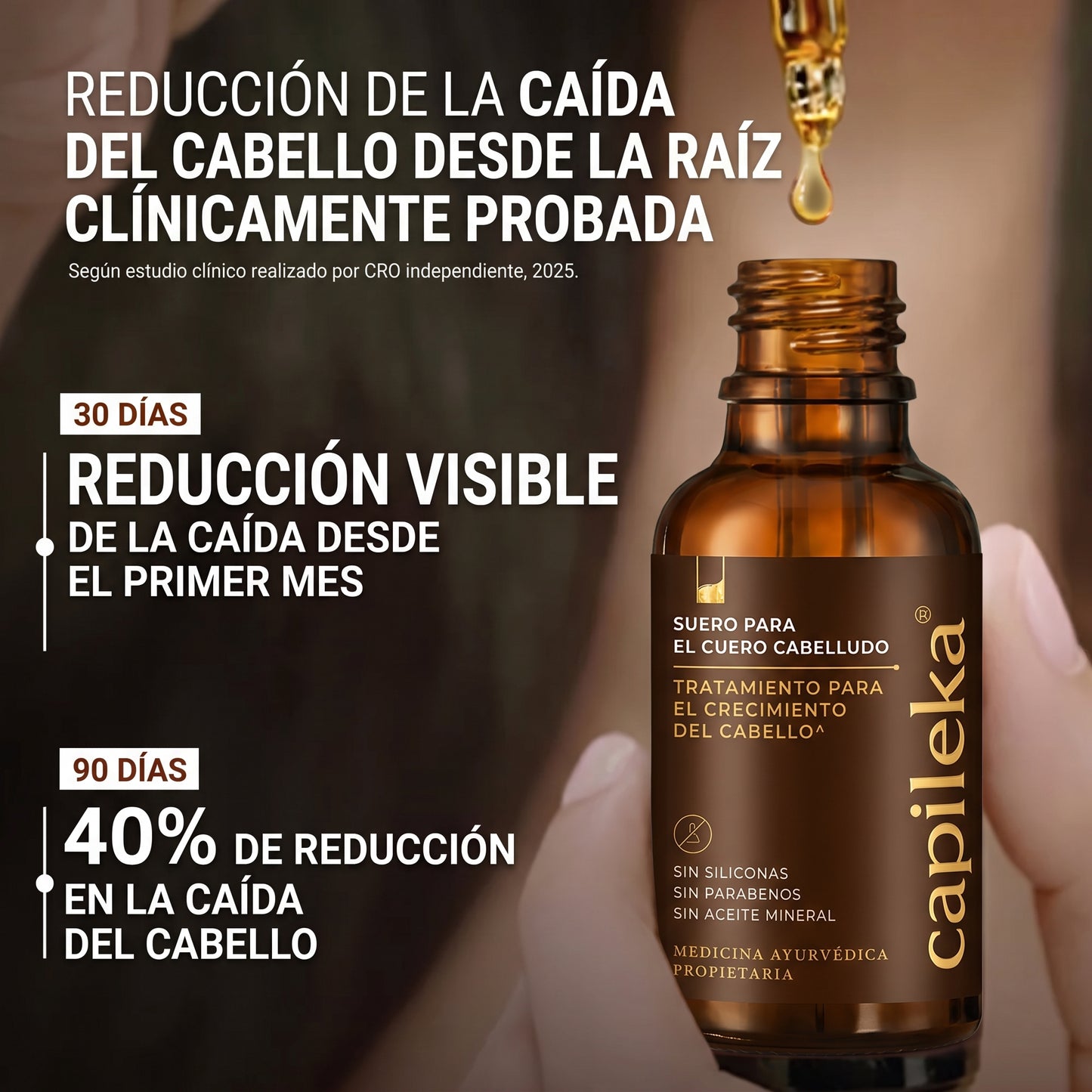 Capileka® Suero Capilar · Tratamiento Ayurvédico 30ml